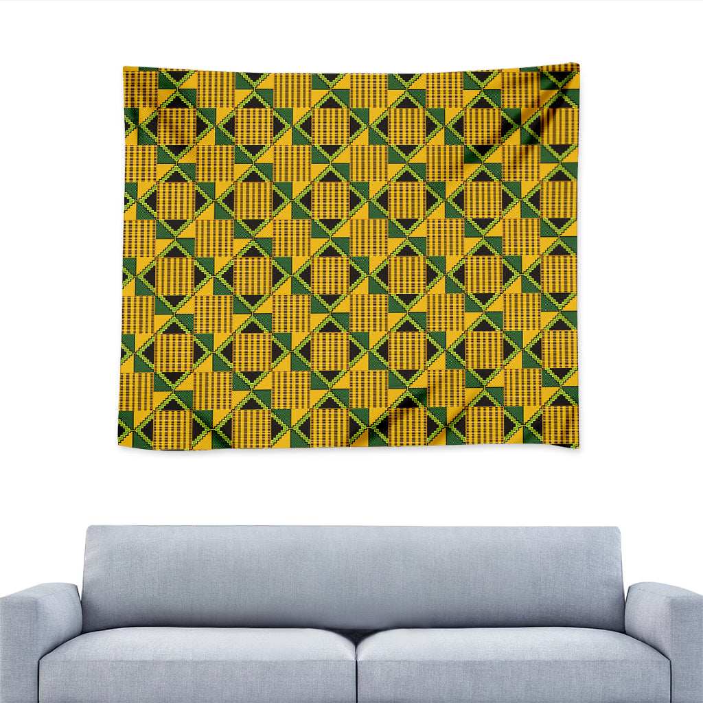 Kente Ethnic Pattern Print Tapestry