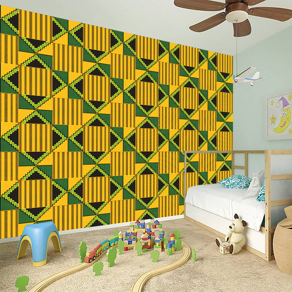 Kente Ethnic Pattern Print Wall Sticker