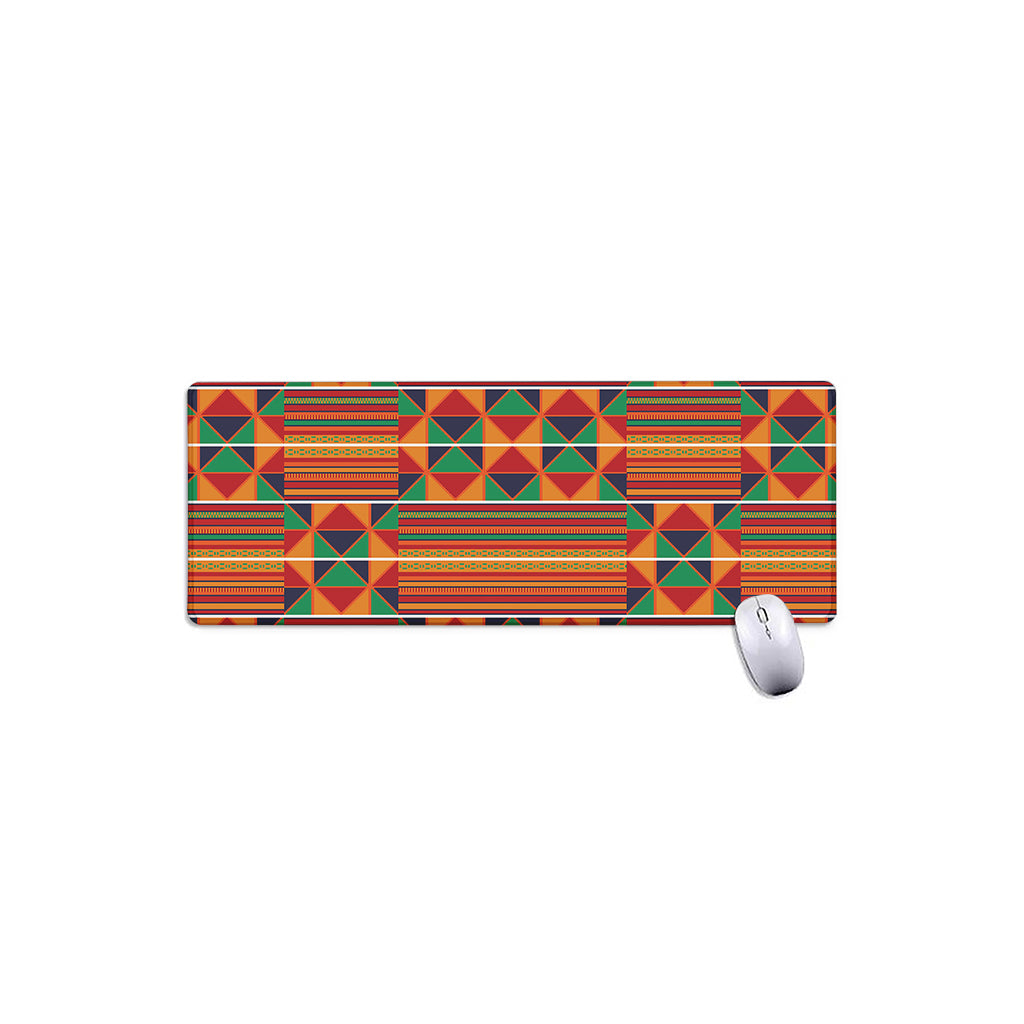 Kente Pattern Print Extended Mouse Pad