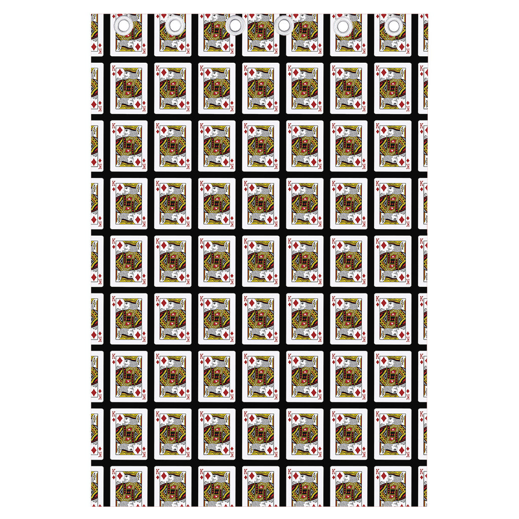 King Of Diamonds Pattern Print Curtain