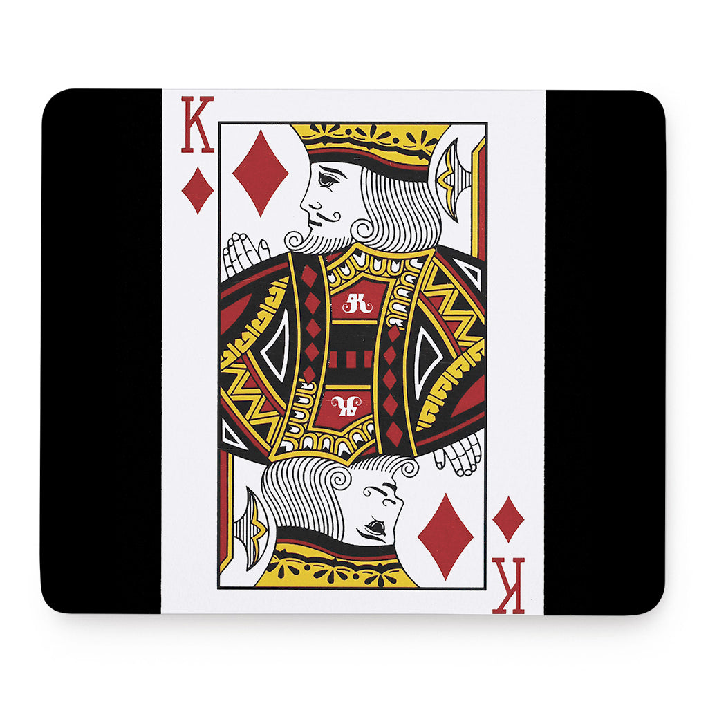 King Of Diamonds Playing Card Print Mouse Pad