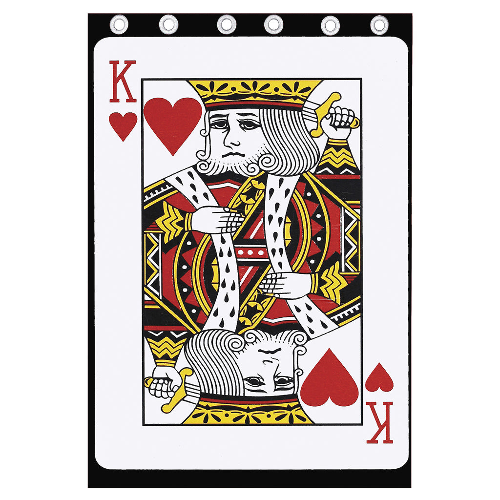 King Of Hearts Playing Card Print Curtain