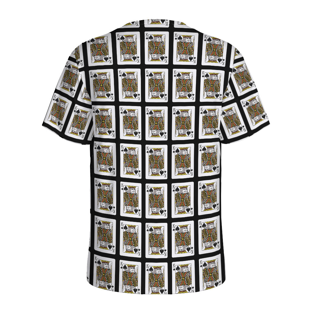 King Of Spades Pattern Print Men's Sports T-Shirt