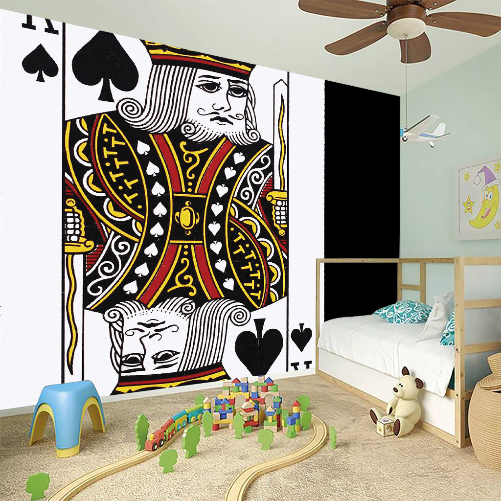 King Of Spades Playing Card Print Wall Sticker