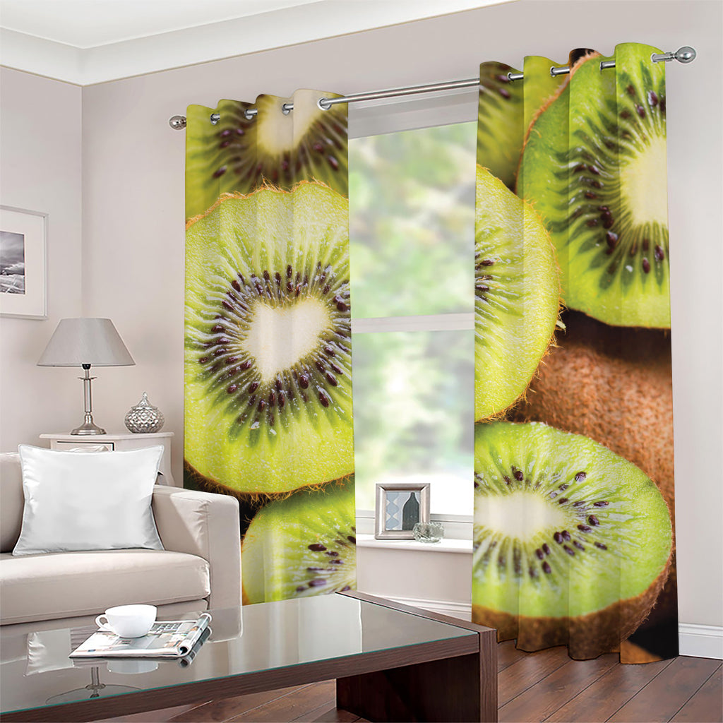 Kiwi 3D Print Grommet Curtains