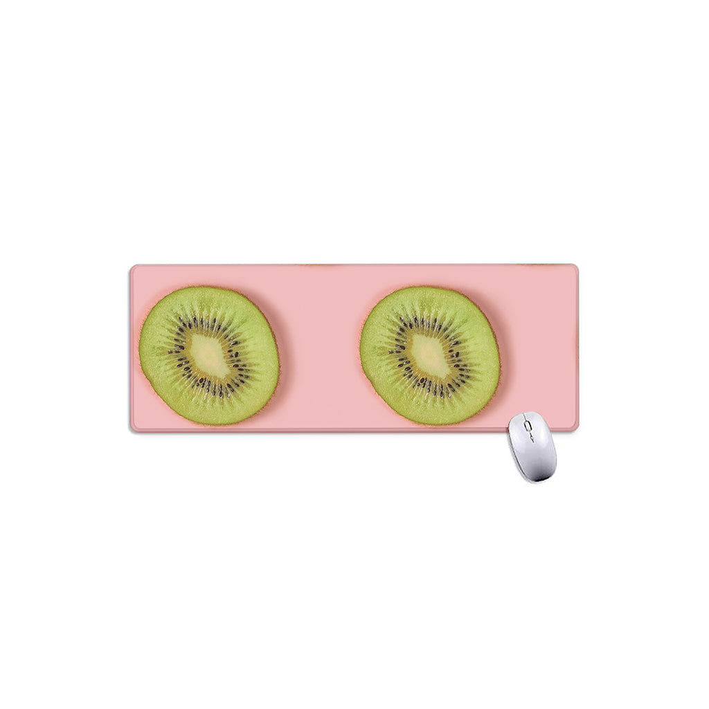 Kiwi Slices Pattern Print Extended Mouse Pad