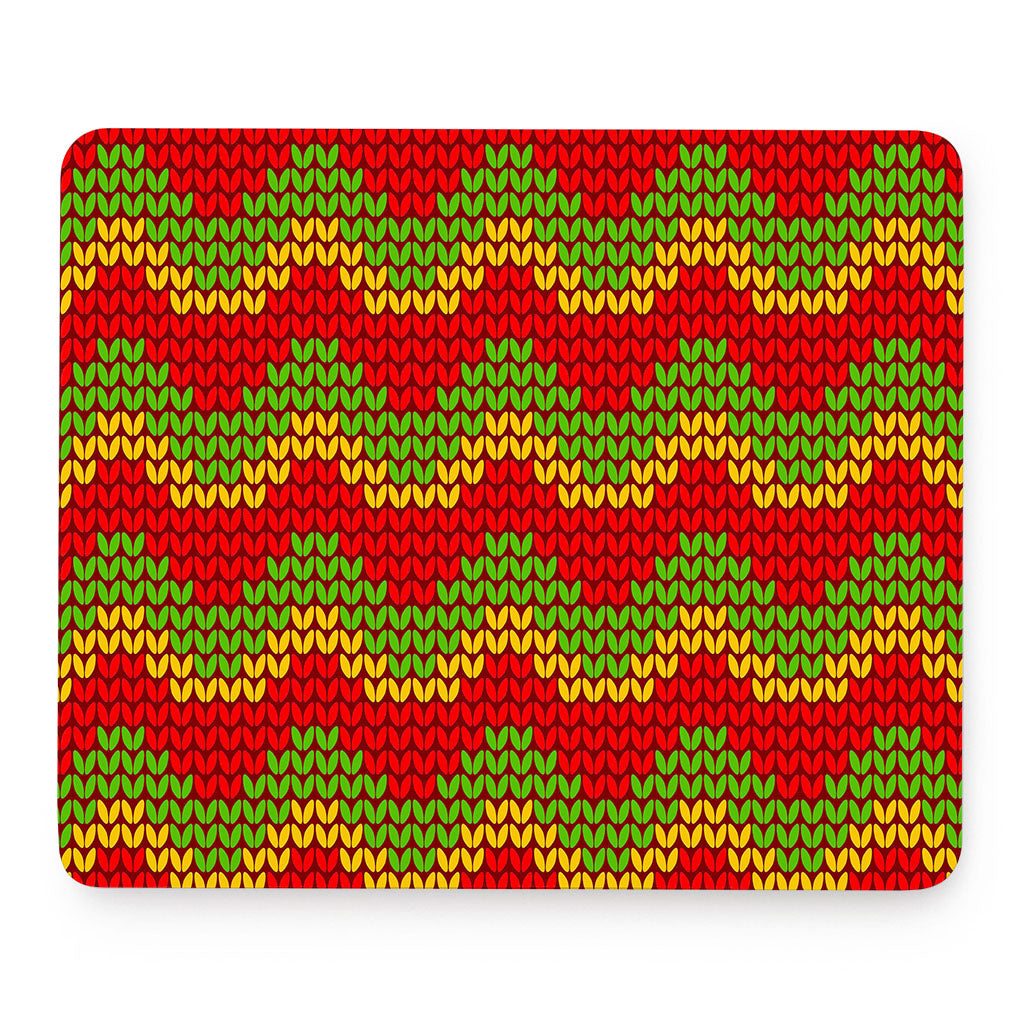 Knitted Reggae Pattern Print Mouse Pad