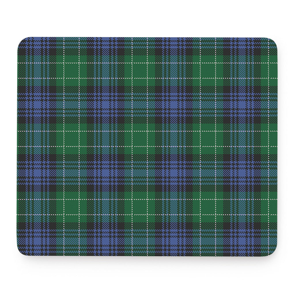 Knitted Scottish Plaid Print Mouse Pad