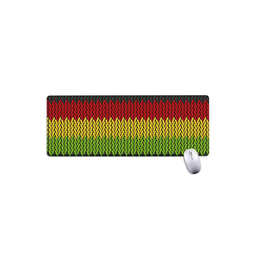 Knitted Style Reggae Pattern Print Extended Mouse Pad