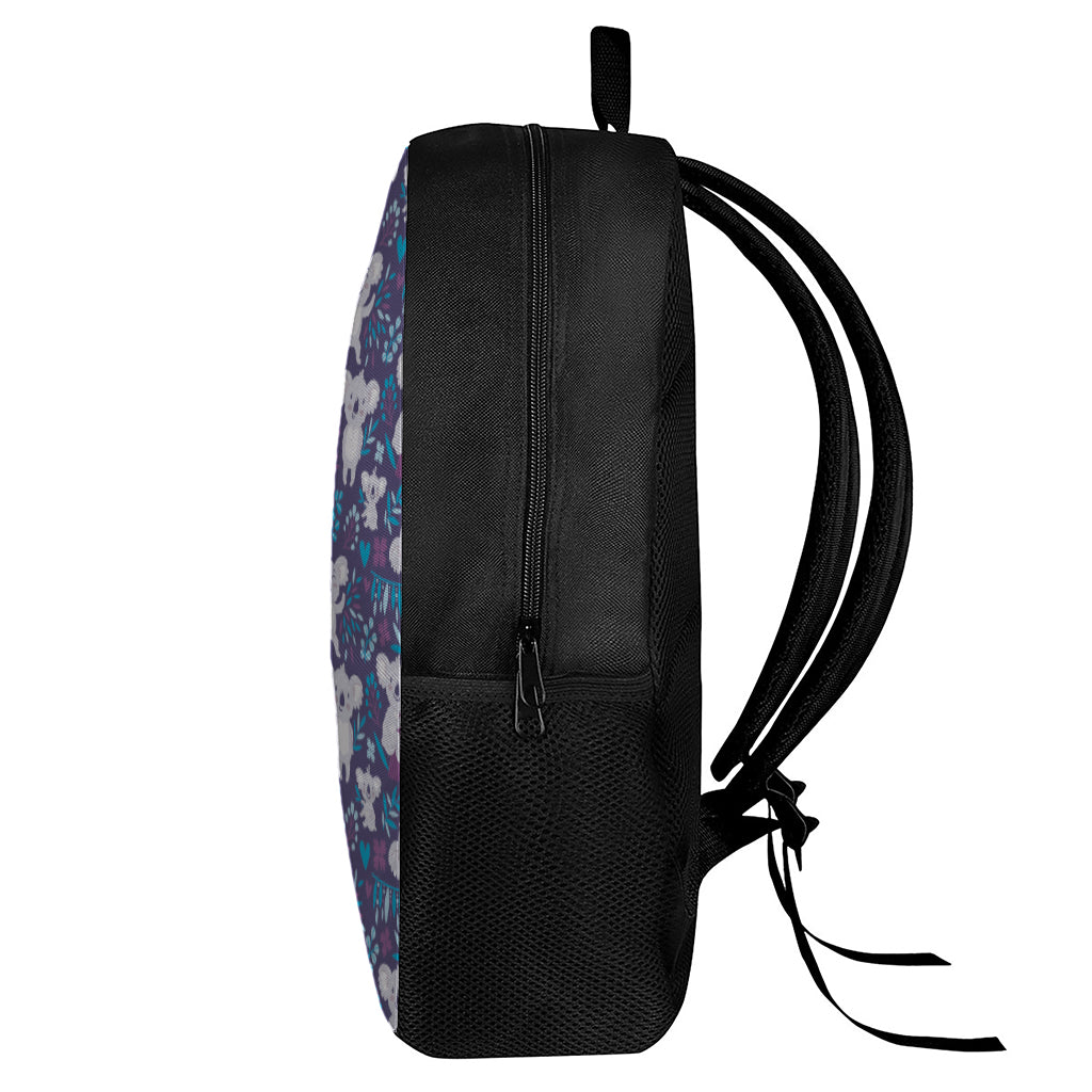 Koala Forest Pattern Print 17 Inch Backpack