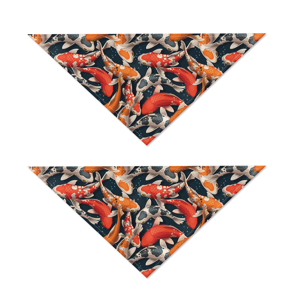Koi Carp Pattern Print Dog Bandana