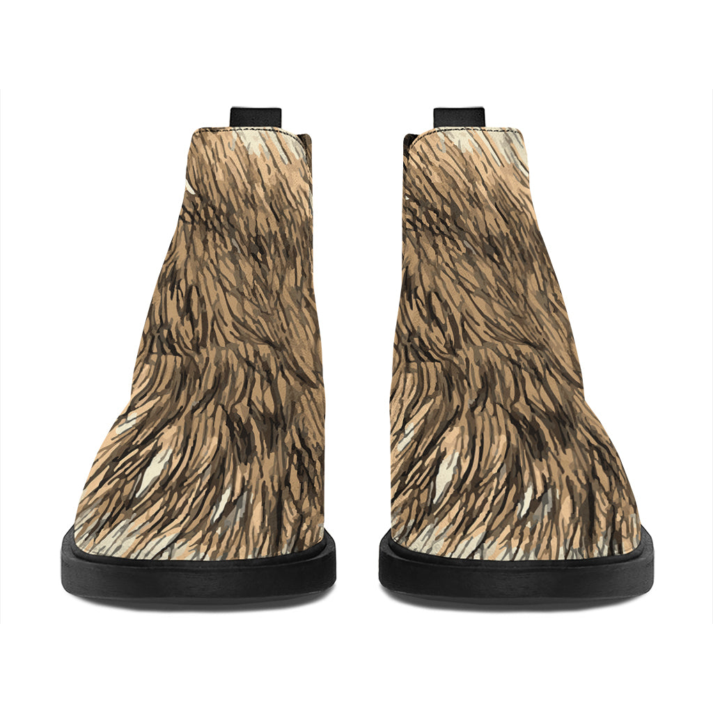 Labrador Retriever And Puppy Print Flat Ankle Boots