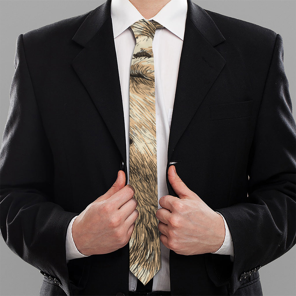 Labrador Retriever And Puppy Print Necktie