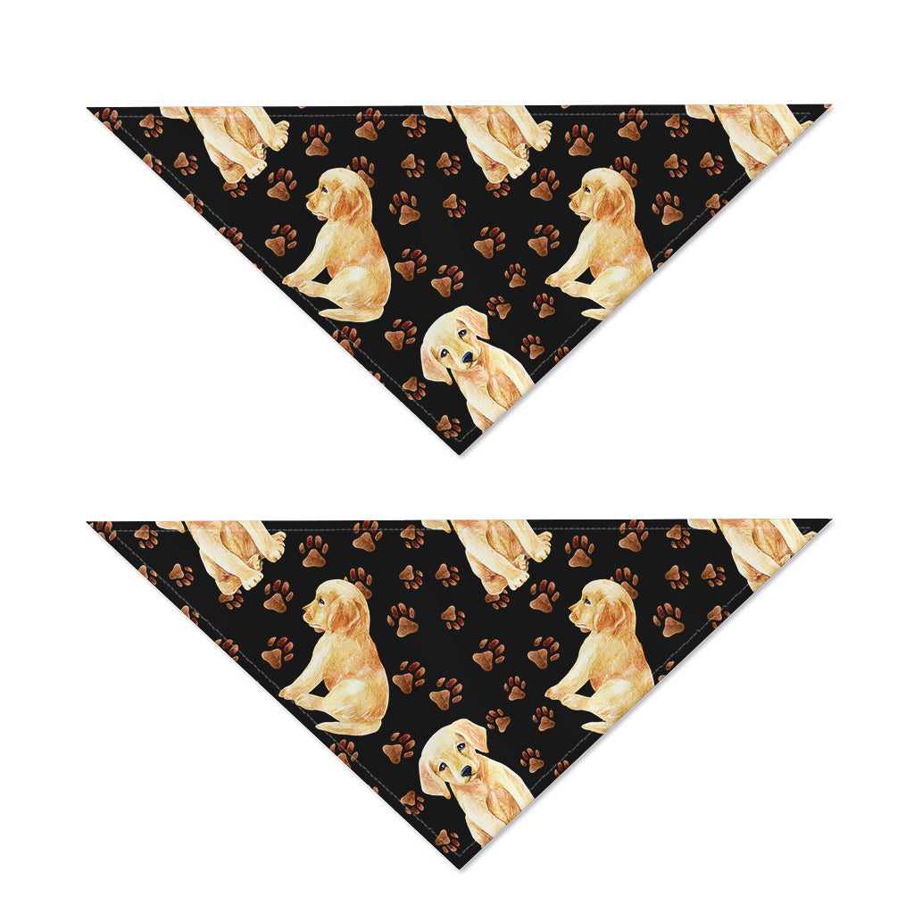 Labrador Retriever Puppy Pattern Print Dog Bandana