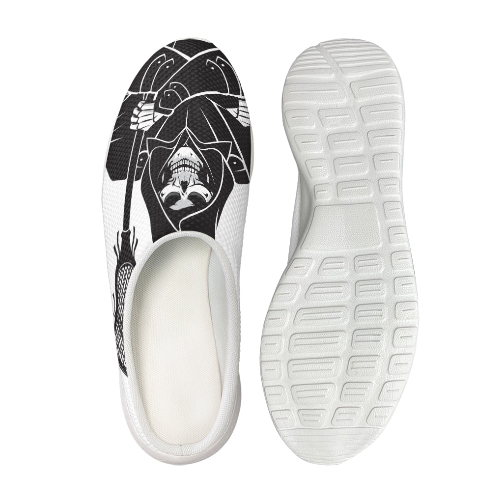 Lacrosse Skull Print Mesh Casual Shoes
