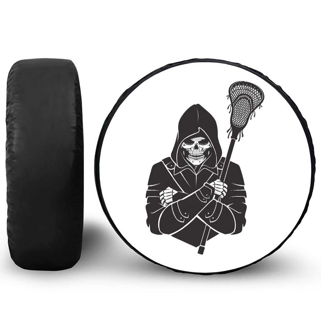 Lacrosse Skull Print Tire Cover