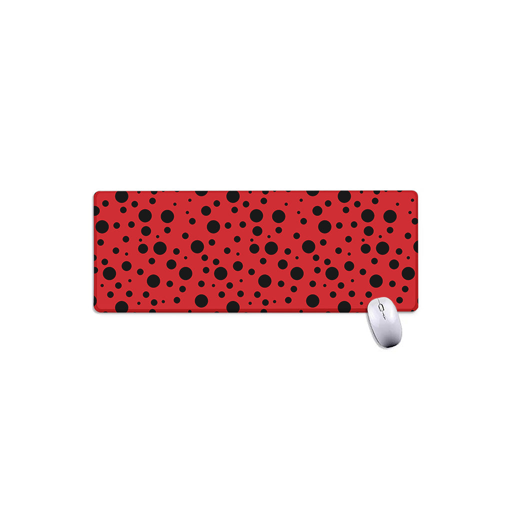 Ladybug Spots Pattern Print Extended Mouse Pad