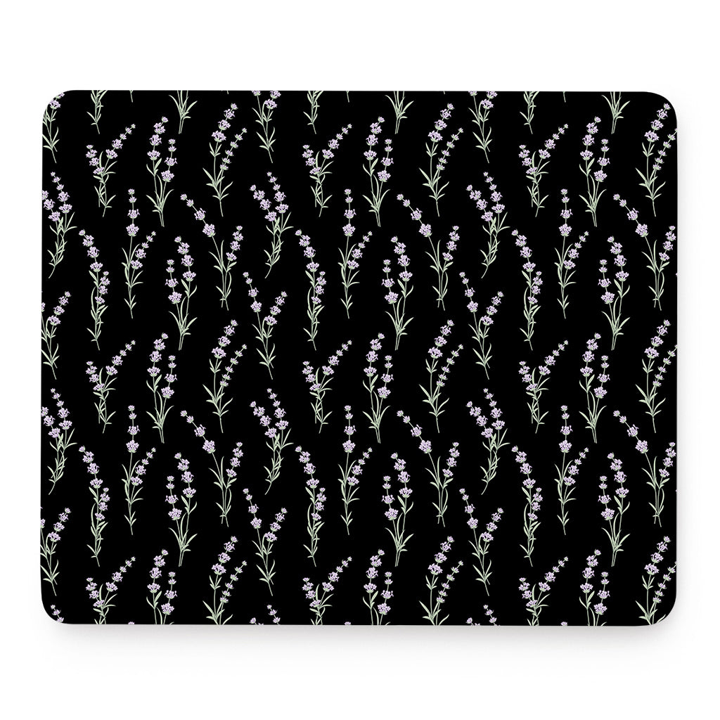 Lavender Flowers Pattern Print Mouse Pad