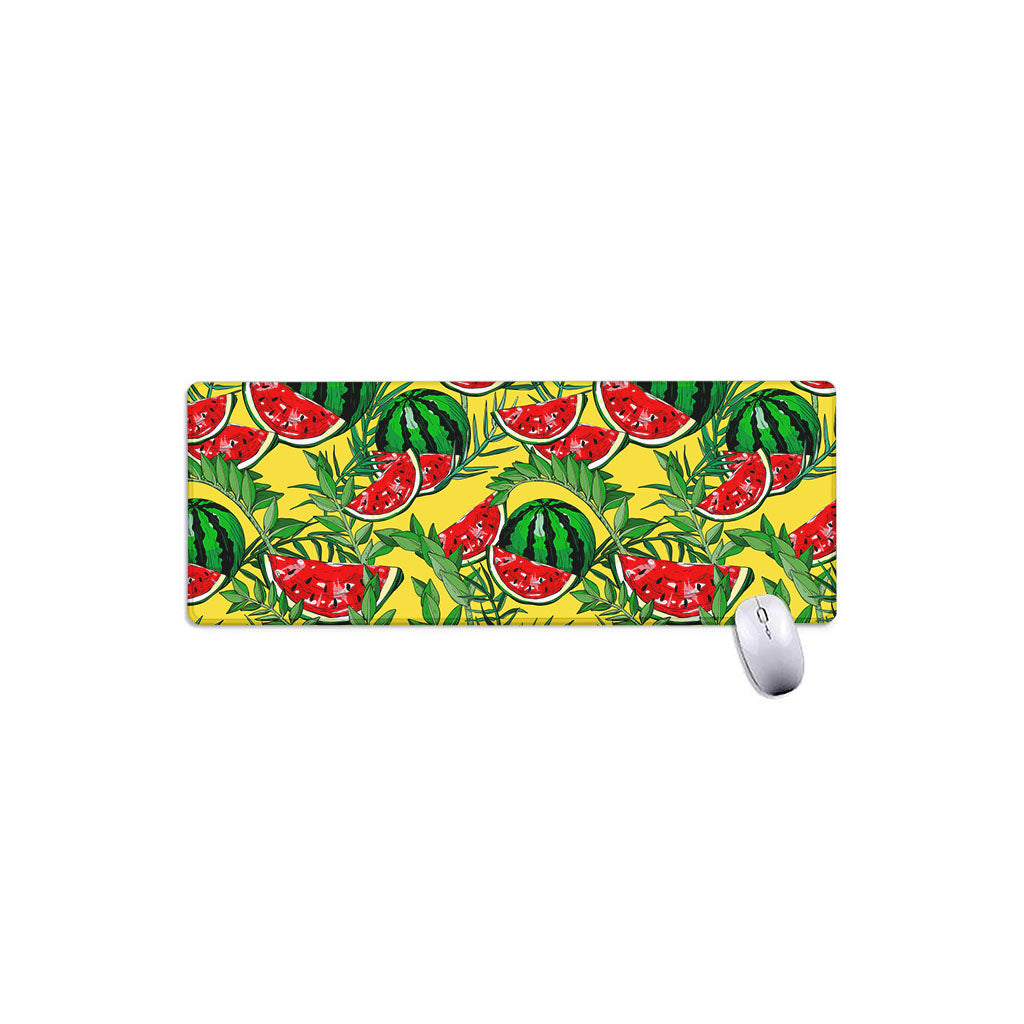 Leaf Watermelon Pieces Pattern Print Extended Mouse Pad
