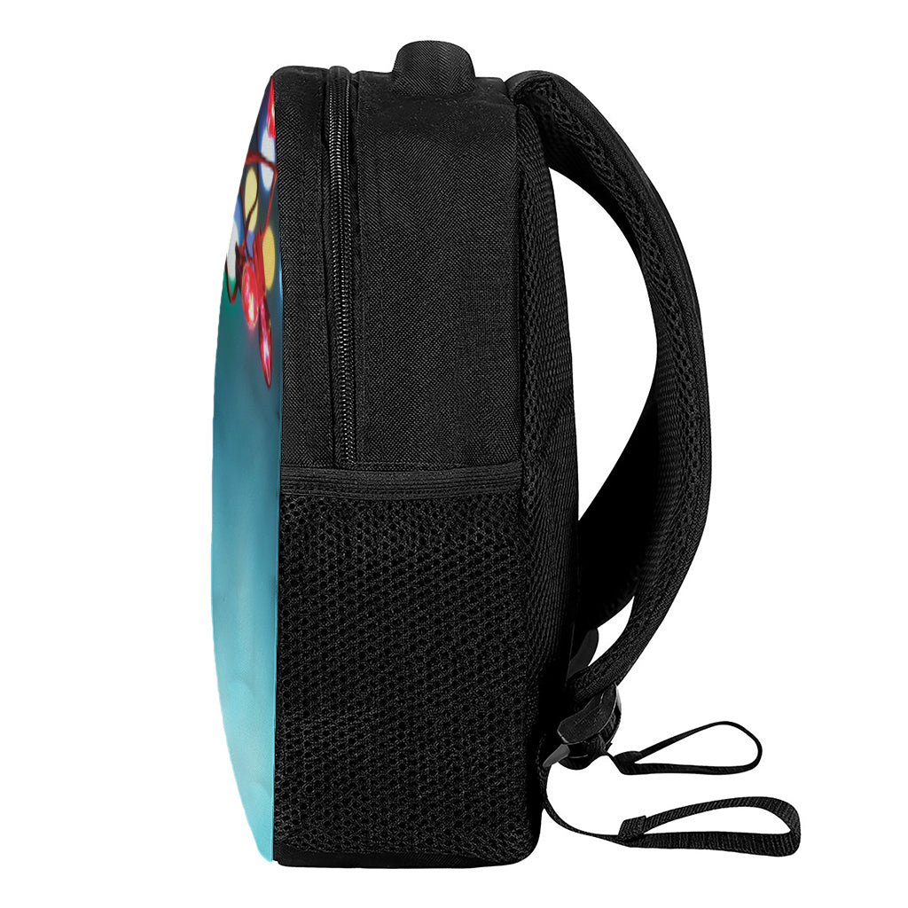 LED Christmas String Lights Print Casual Backpack