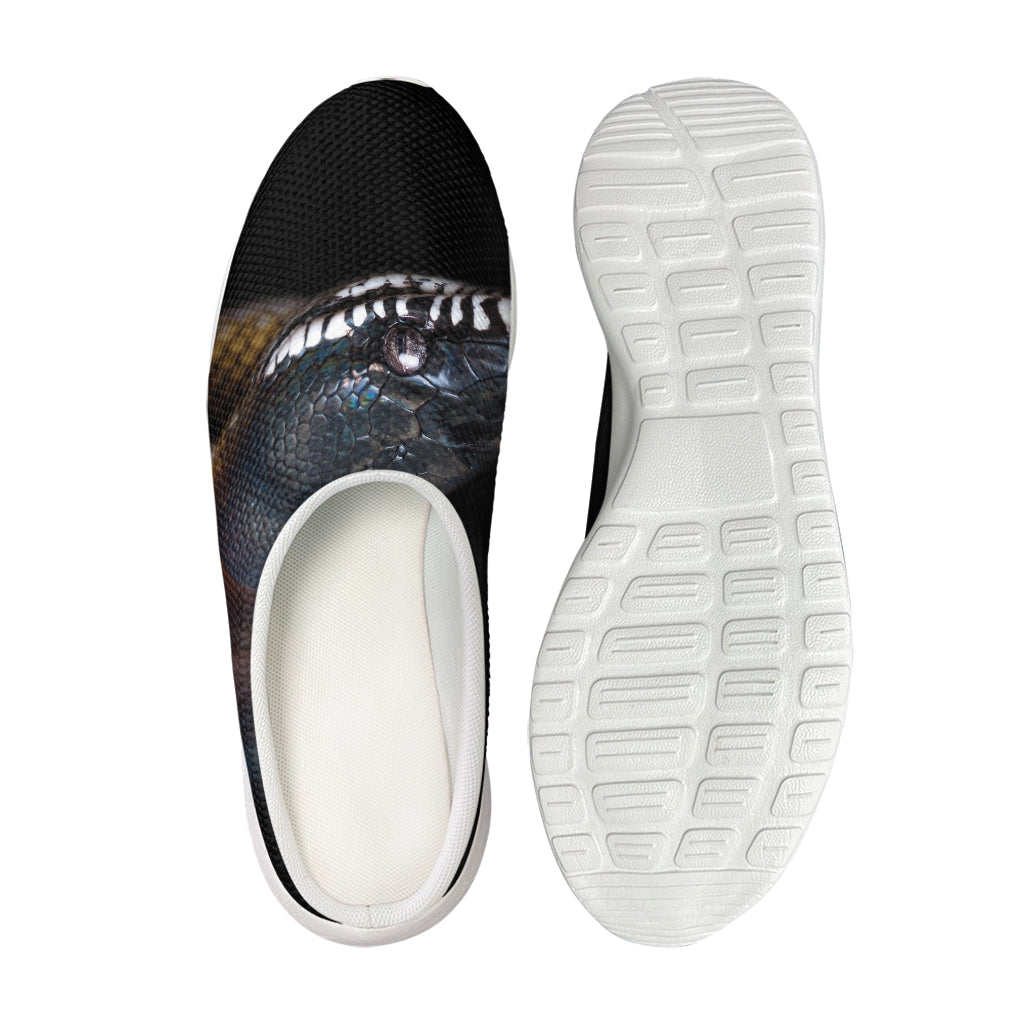 Leiopython Snake Print Mesh Casual Shoes