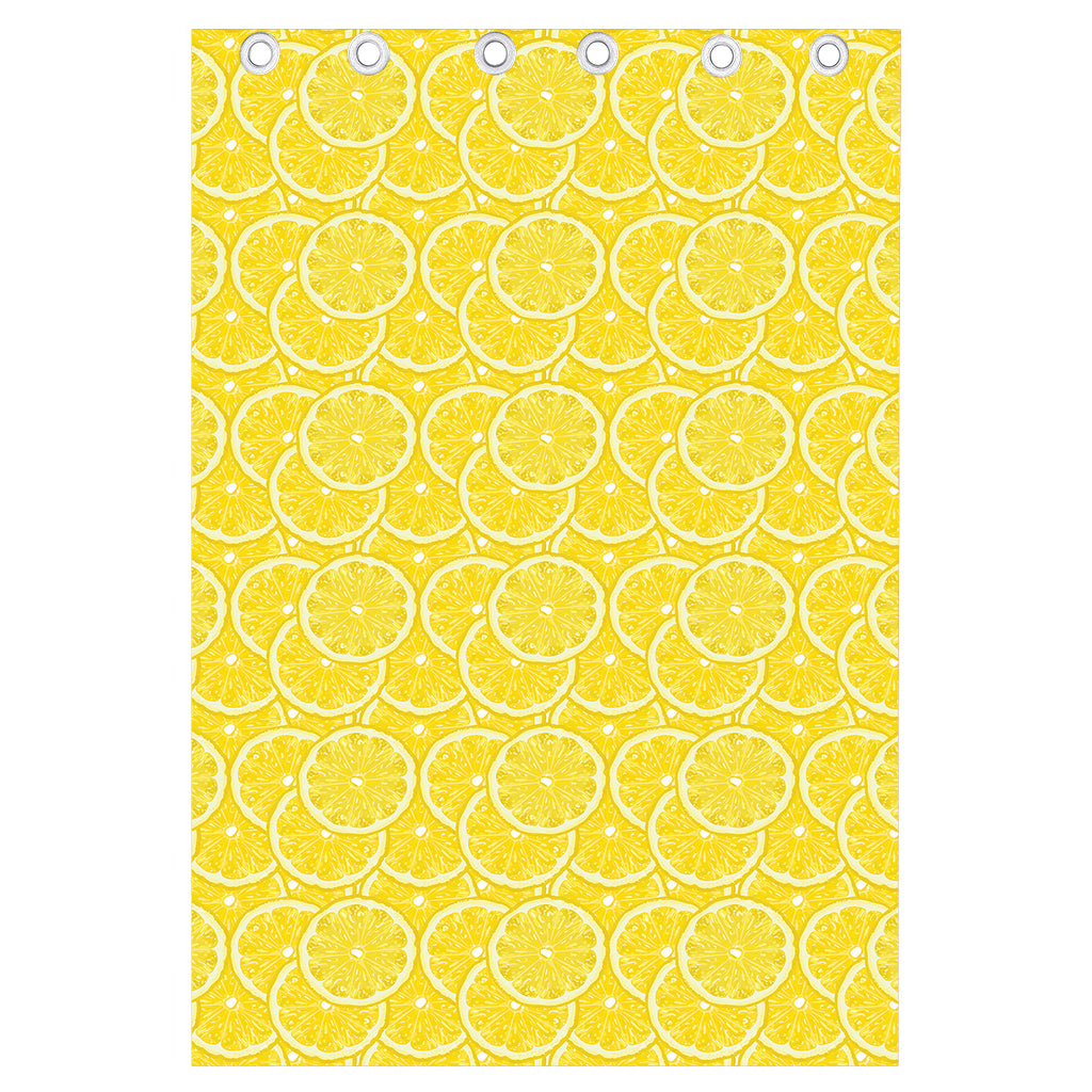 Lemon Slices Pattern Print Curtain