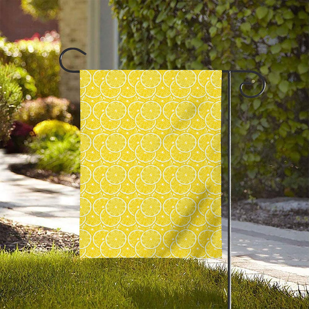 Lemon Slices Pattern Print House Flag
