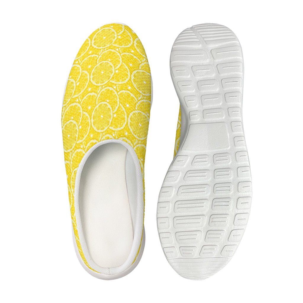 Lemon Slices Pattern Print Mesh Casual Shoes
