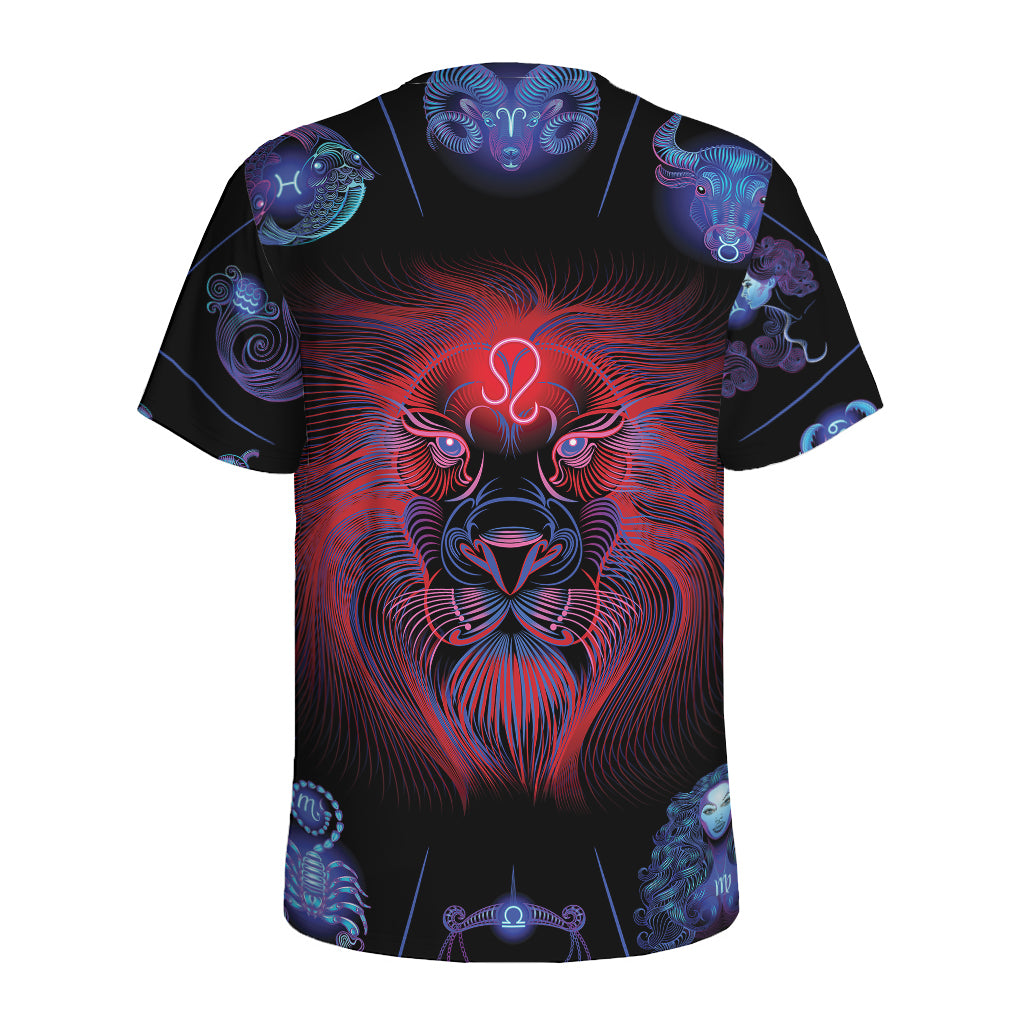 Leo And Astrological Signs Print Men's Sports T-Shirt