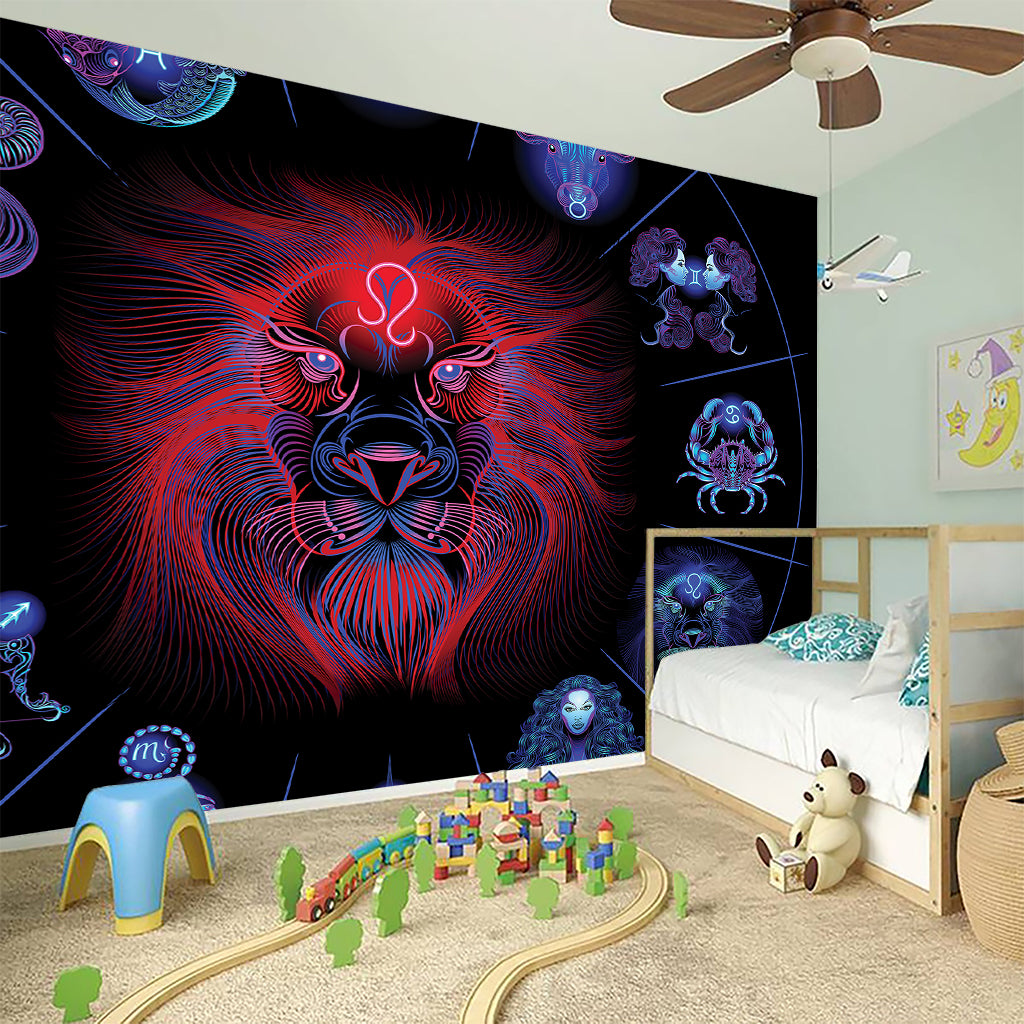 Leo And Astrological Signs Print Wall Sticker