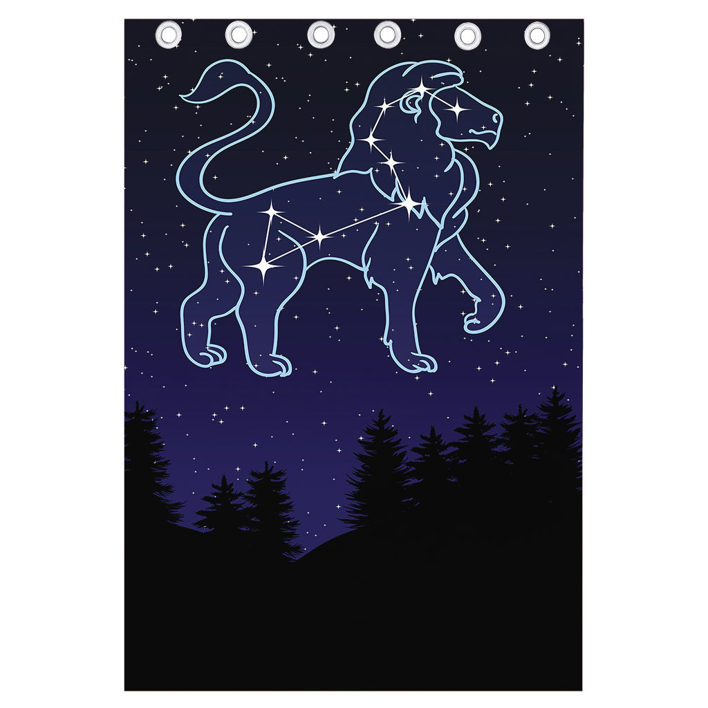Leo Constellation Print Curtain