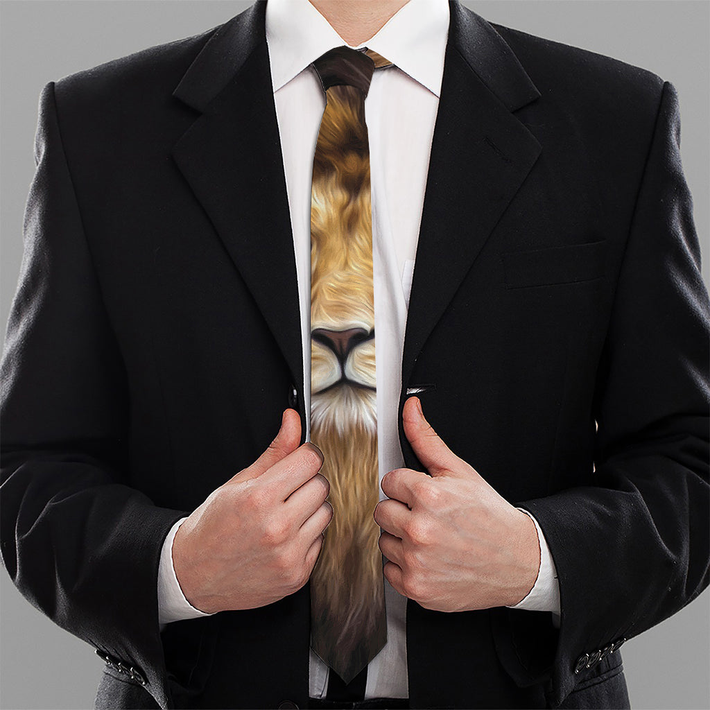 Leo Portrait Print Necktie