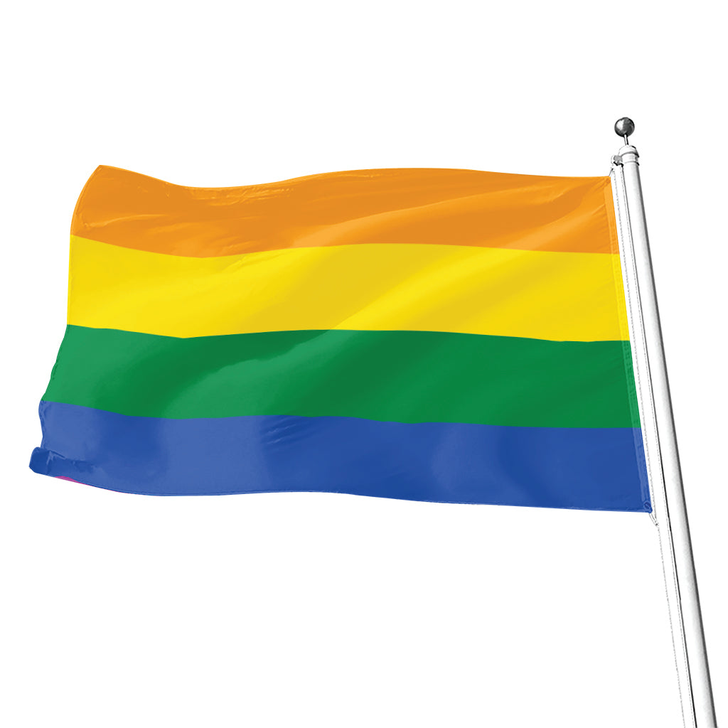 LGBT Pride Rainbow Flag Print Flag