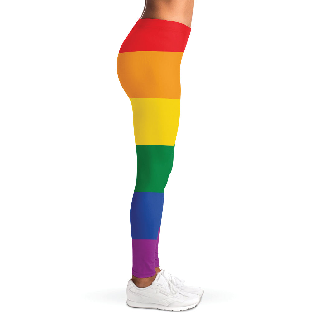 LGBT Pride Rainbow Flag Print Women's Leggings