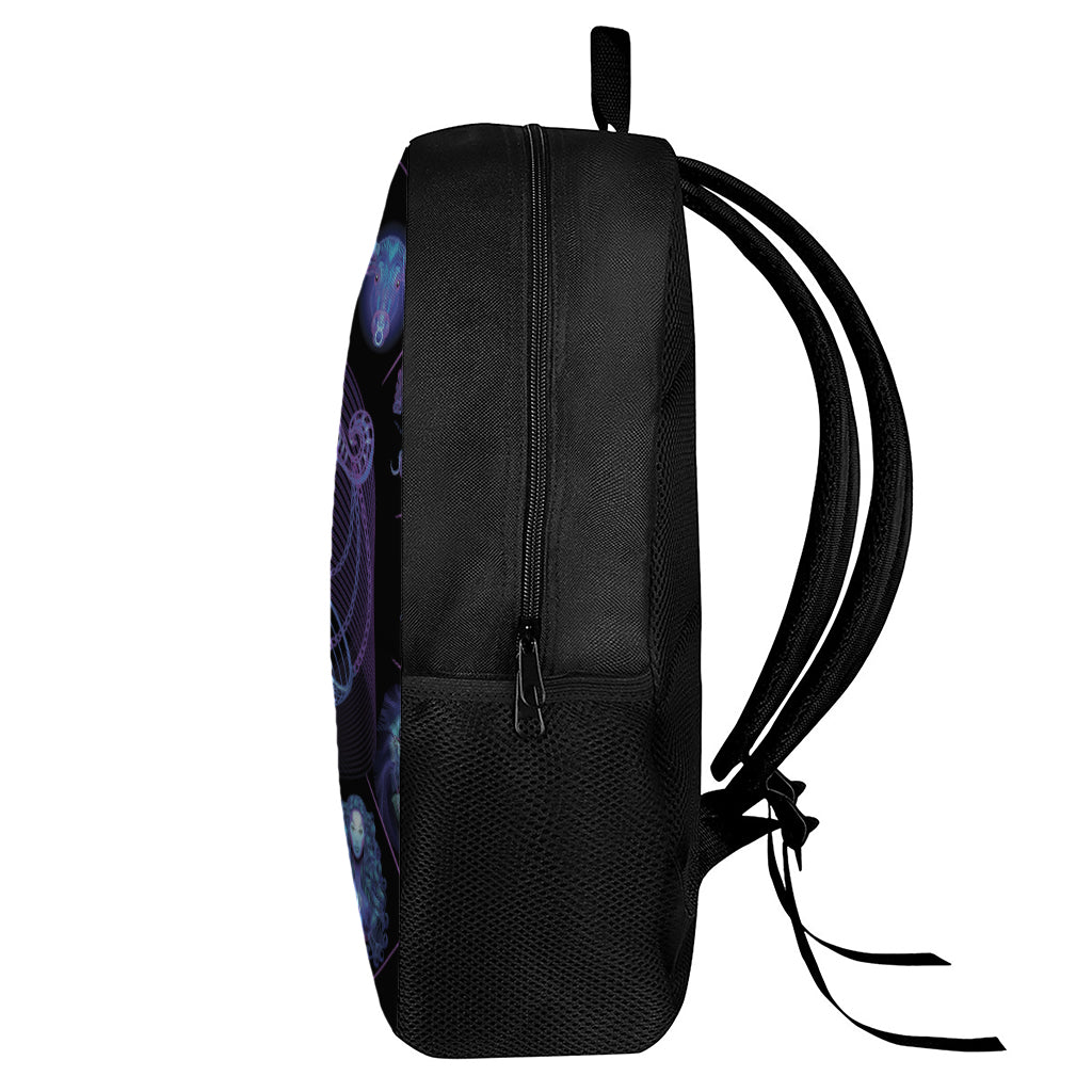Libra And Astrological Signs Print 17 Inch Backpack