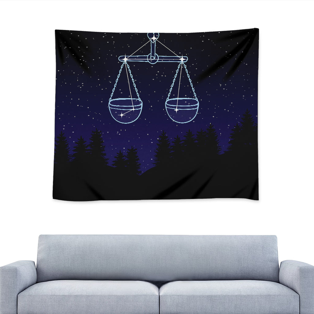Libra Constellation Print Tapestry