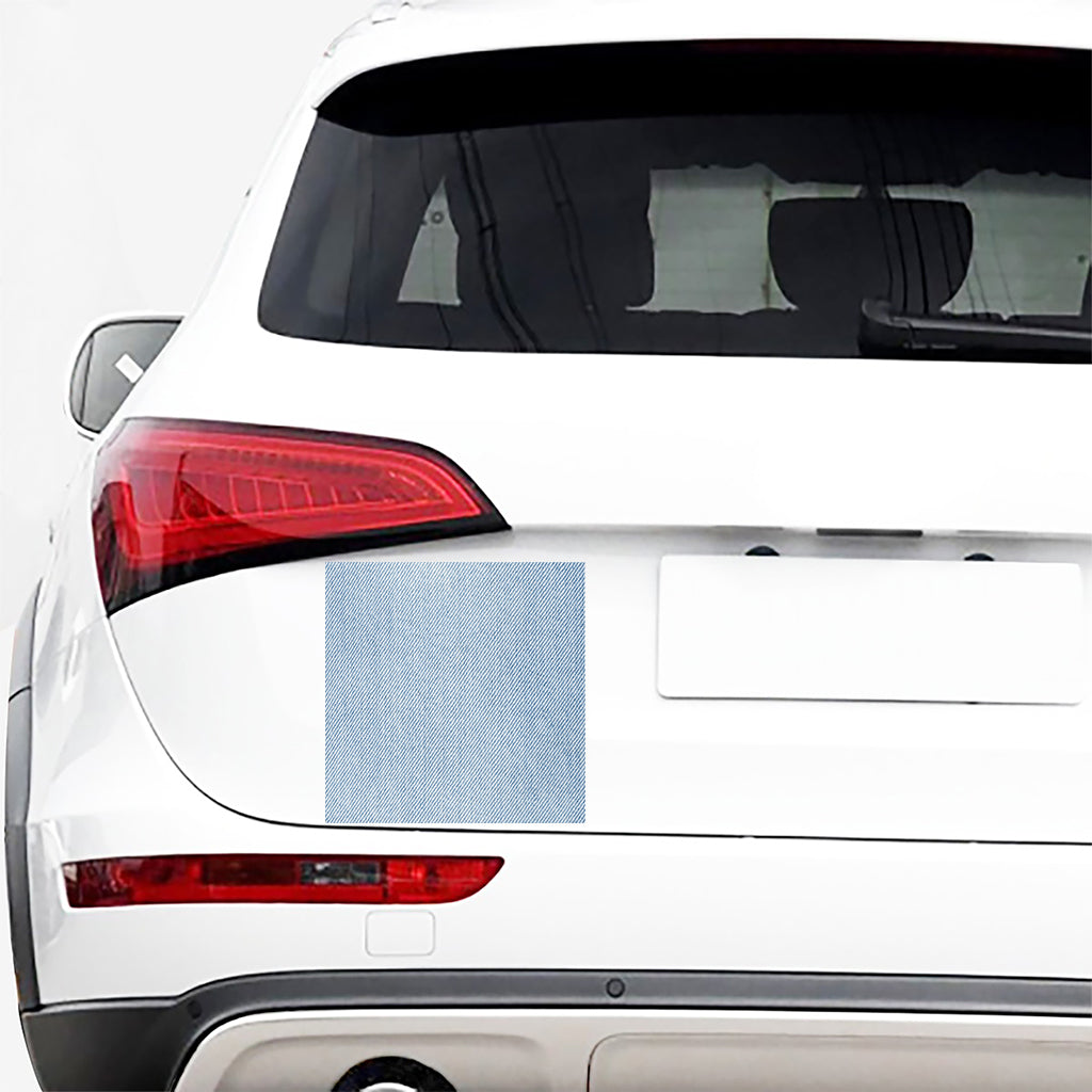 Light Blue Denim Jeans Print Car Sticker