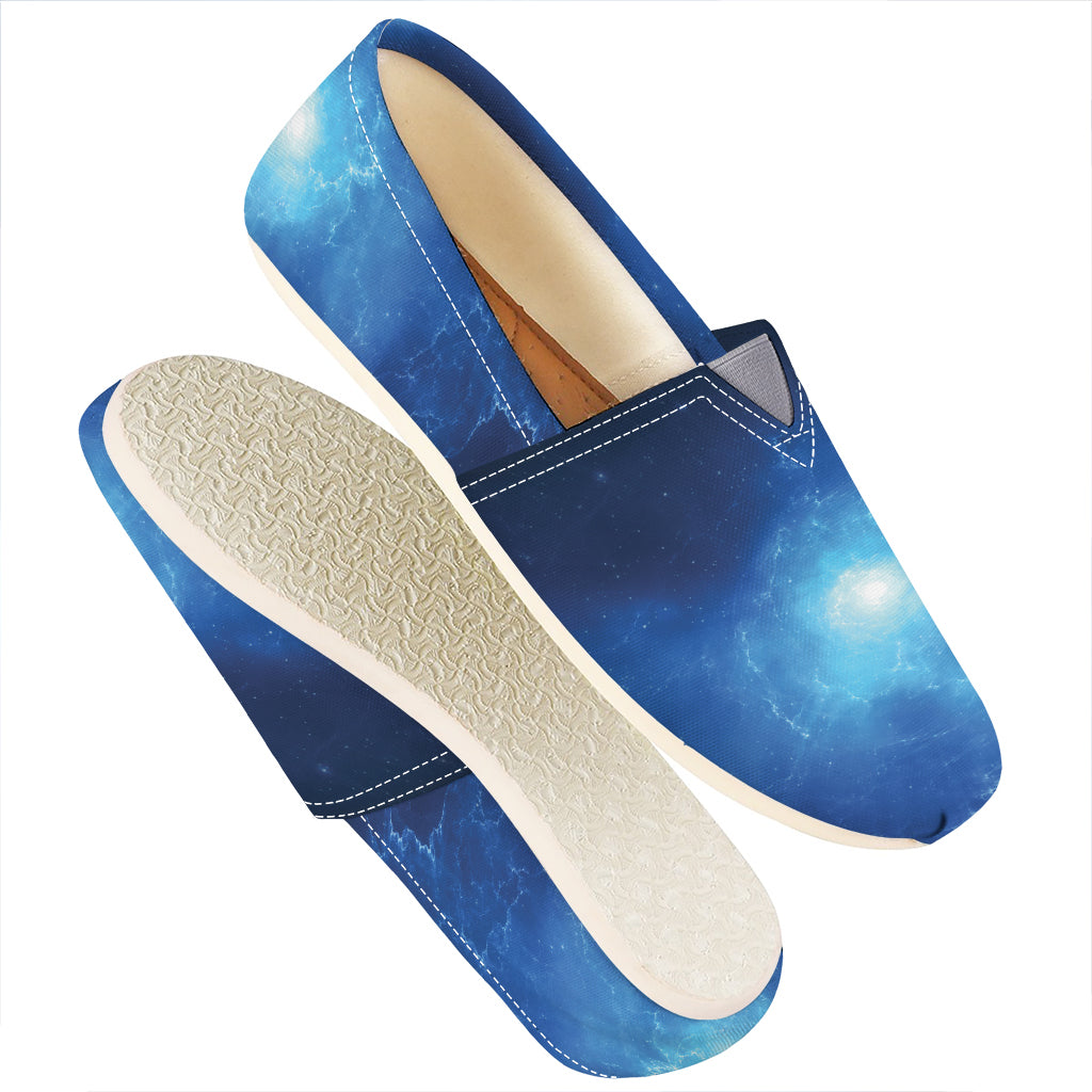 Light Blue Space Print Casual Shoes
