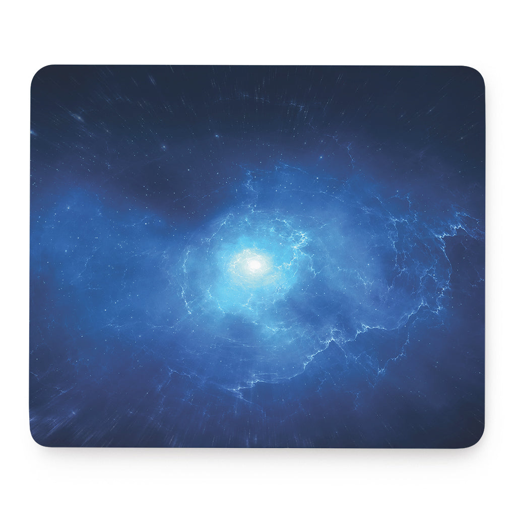 Light Blue Space Print Mouse Pad