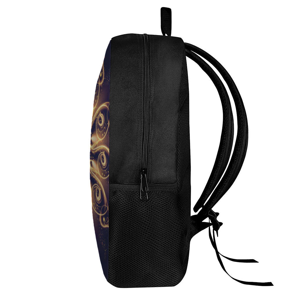 Light Fractal Print 17 Inch Backpack