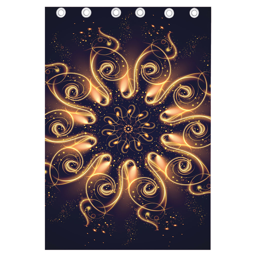 Light Fractal Print Curtain