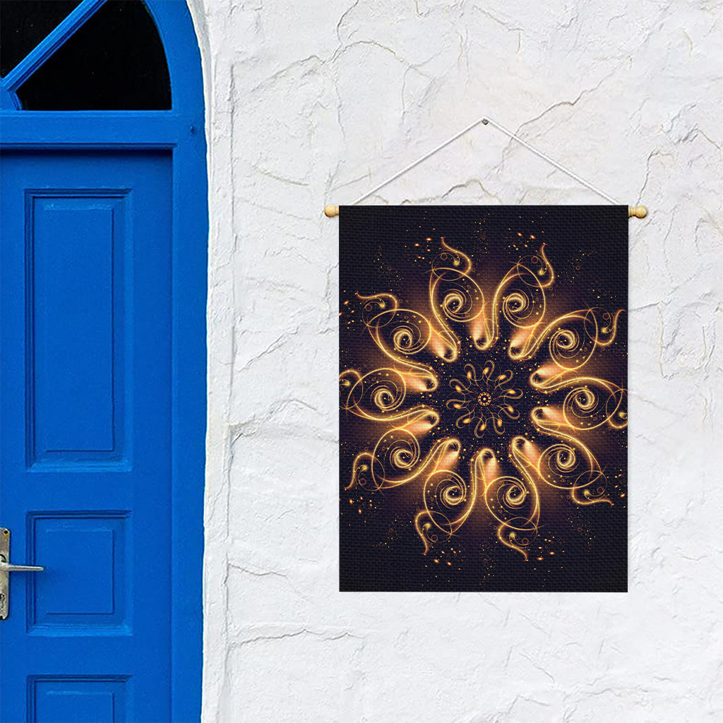 Light Fractal Print Garden Flag