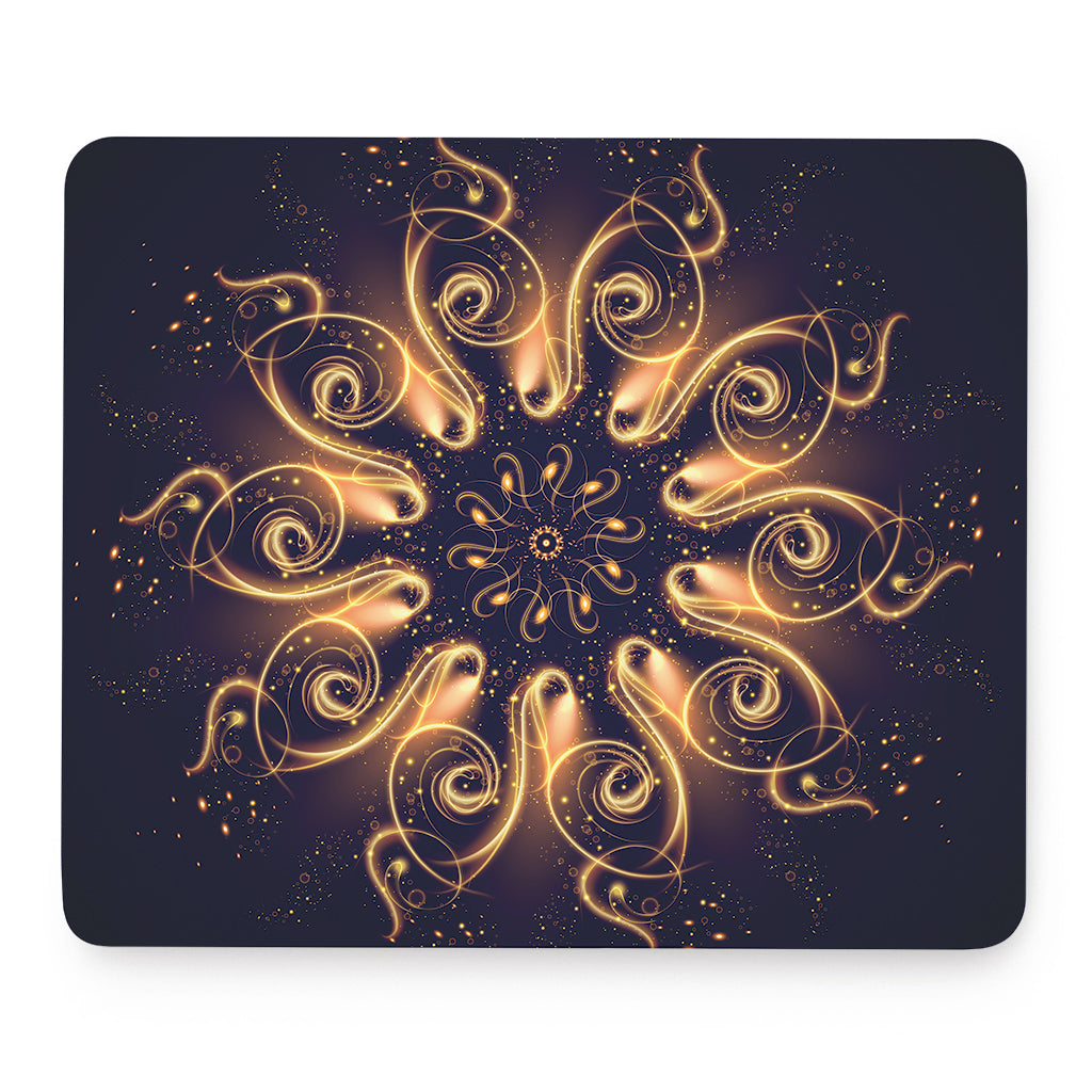Light Fractal Print Mouse Pad