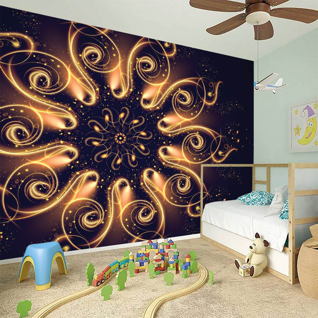 Light Fractal Print Wall Sticker