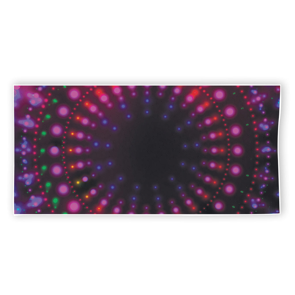 Light Mandala Print Beach Towel