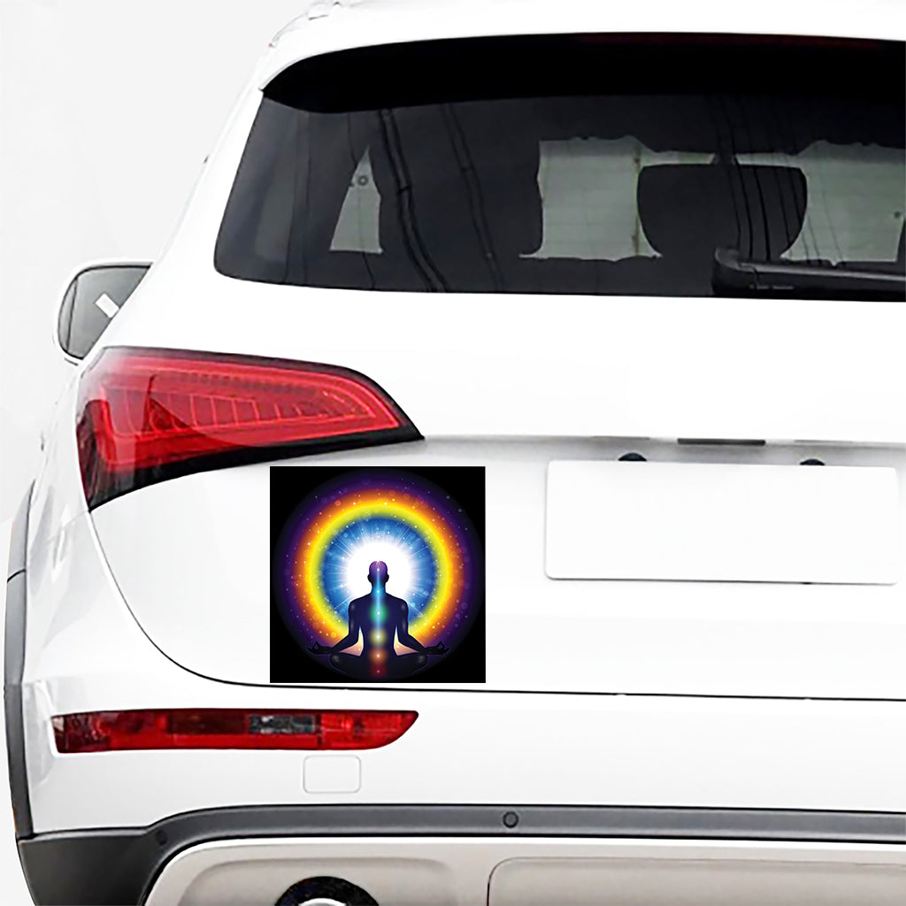 Light Of Seven Chakras Print Car Sticker