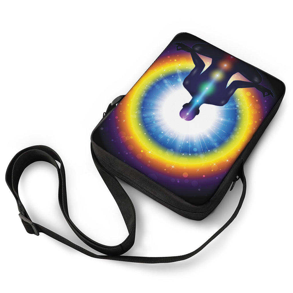 Light Of Seven Chakras Print Rectangular Crossbody Bag