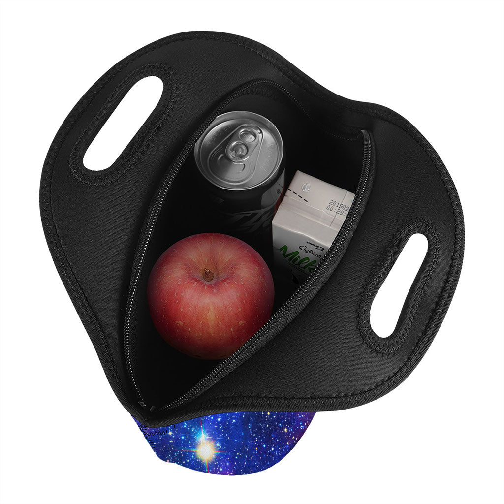 Light Stardust Galaxy Deep Space Print Neoprene Lunch Bag