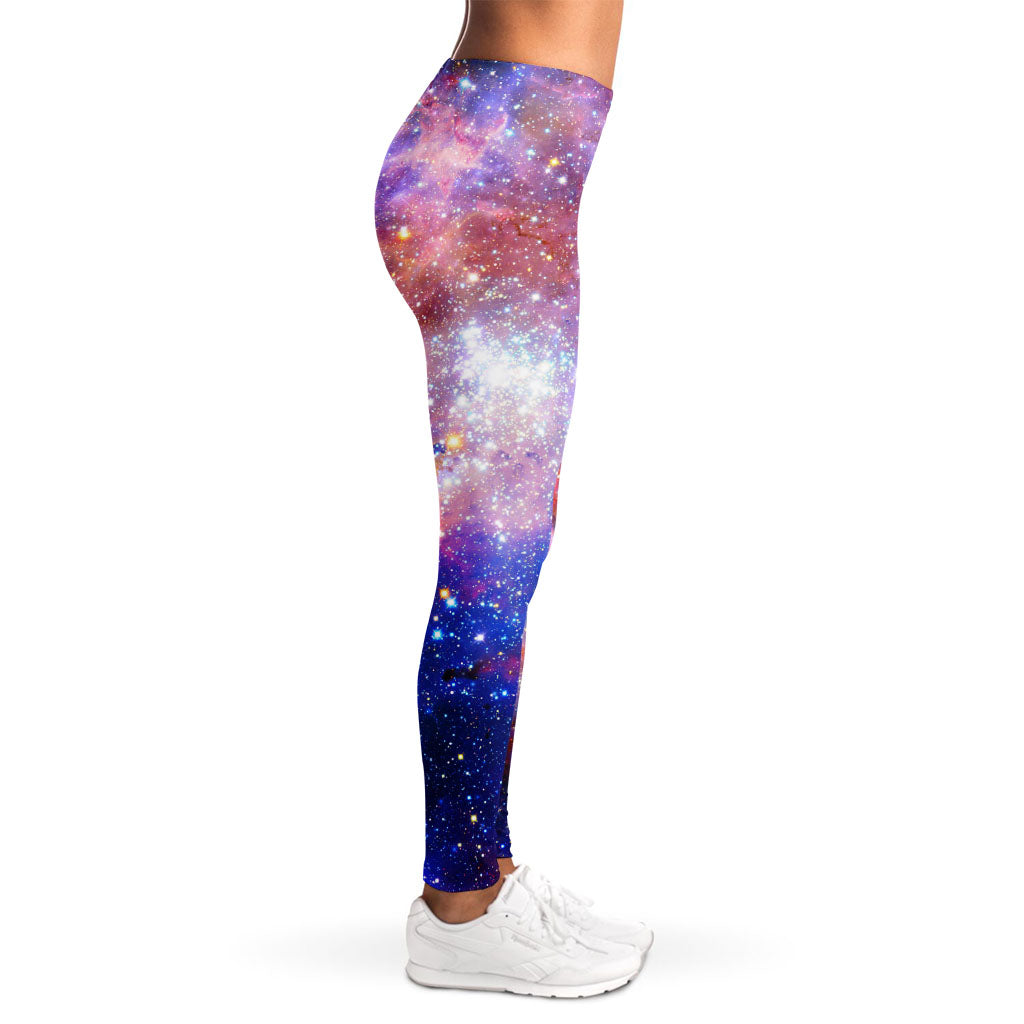 Light Stardust Galaxy Deep Space Print Women's Leggings