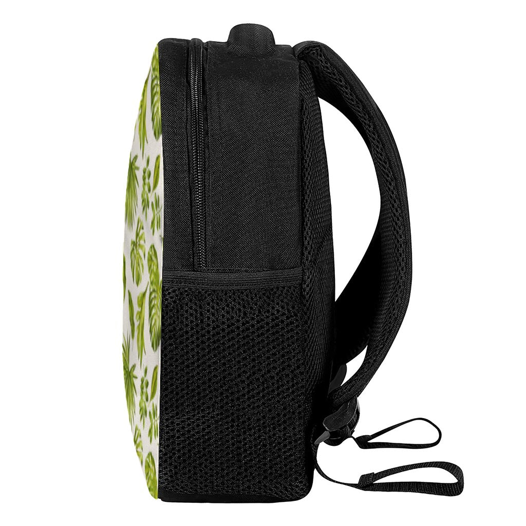Light Tropical Leaf Pattern Print Casual Backpack